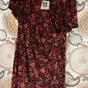 Anne Klein Red Dolman Sleeve Sundress